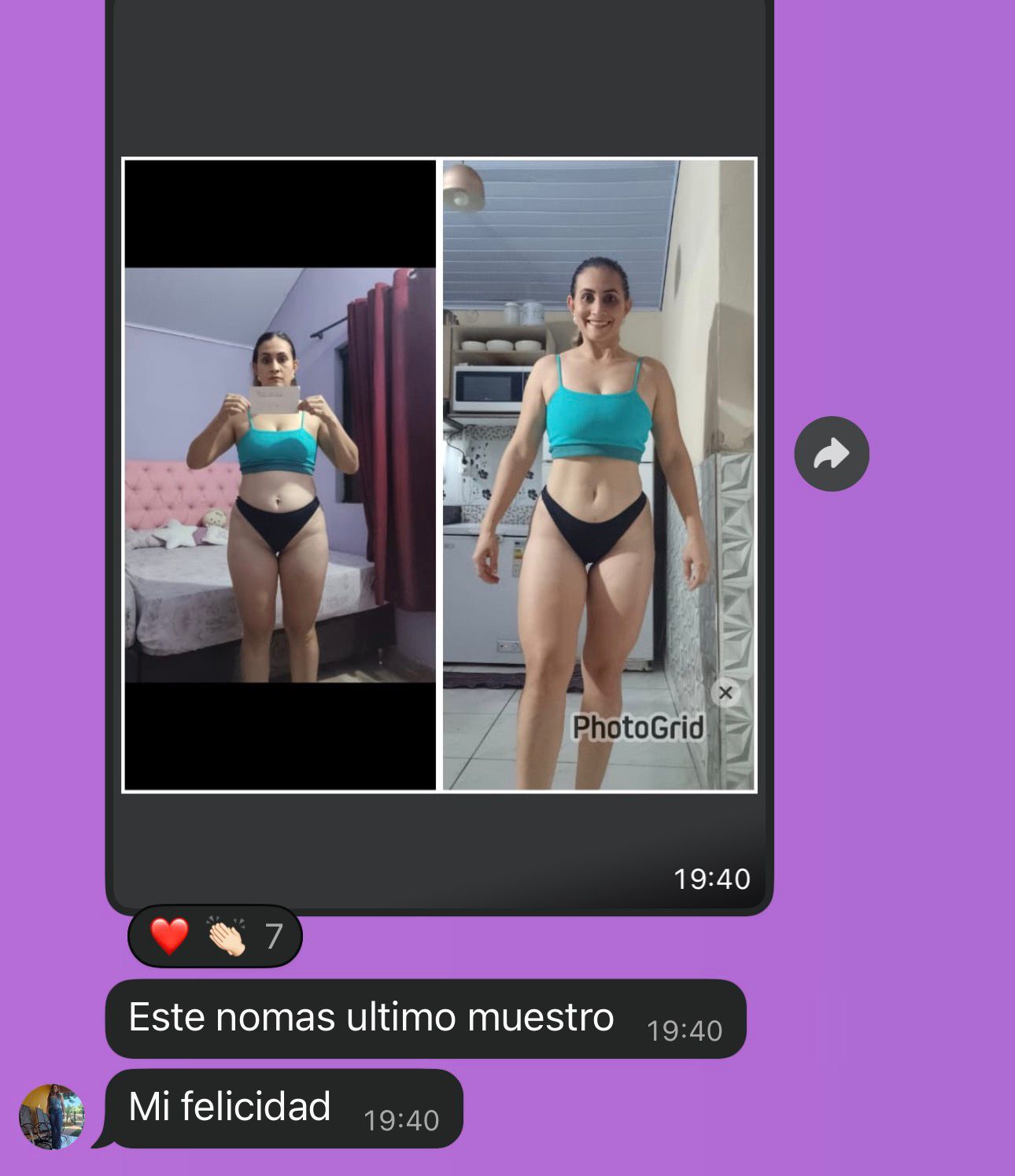 Resultado real de Liz Colman con Transforma 21